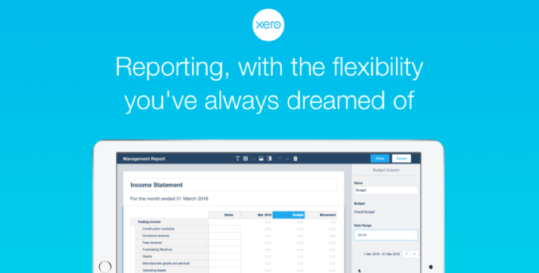 Xero’s reporting platform – amazing flexible reports!
